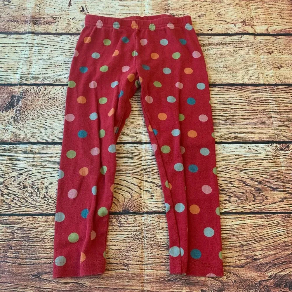 Gymboree’s Girls Leggings Lounge Pants Bundle Lot Polka Dot Stretch Sz 4